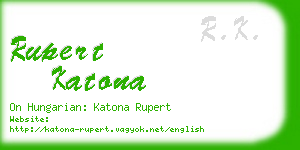 rupert katona business card